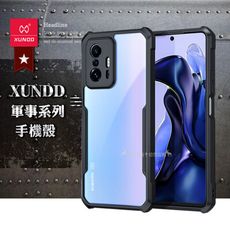 【XUNDD 訊迪】軍事防摔 小米 Xiaomi 11T/11T Pro 鏡頭全包覆手機殼(夜幕黑)