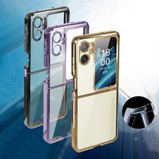 【晶鍍氣囊】OPPO Find N2 Flip 連軸+外螢幕保護 防摔殼保護殼