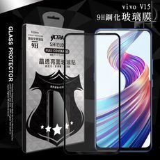 【VXTRA】全膠貼合 vivo V15 滿版疏水疏油9H鋼化頂級玻璃膜(黑)