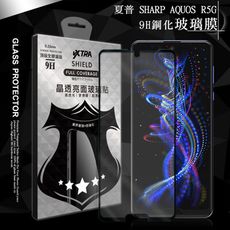 【VXTRA】全膠貼合 SHAxx牌 AQUOS R5G 滿版疏水疏油9H鋼化頂級玻璃膜(黑)