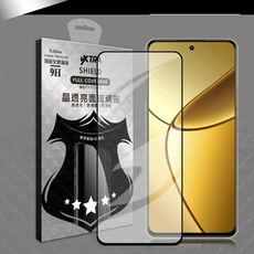 【VXTRA】全膠貼合 realme 12+ 5G 滿版疏水疏油9H鋼化頂級玻璃膜(黑)
