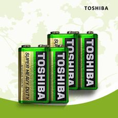 【東芝TOSHIBA】環保碳鋅電池 9V專用電池(4入) 原廠公司貨