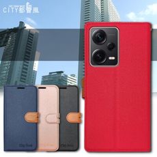 【CITY都會風】紅米Redmi Note 12 Pro+ 5G 插卡立架磁力手機皮套 有吊飾孔