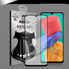 【VXTRA】全膠貼合 三星 Samsung Galaxy M33 5G 滿版疏水疏油鋼化玻璃膜-黑