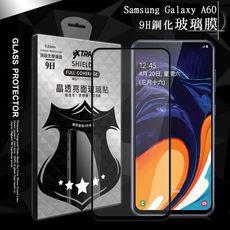 【VXTRA】全膠貼合 三星 Samsung Galaxy A60 滿版疏水疏油9H鋼化玻璃膜(黑)