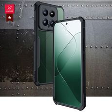 【XUNDD 訊迪】軍事防摔 小米 Xiaomi 14 鏡頭全包覆 清透保護殼 手機殼(夜幕黑)