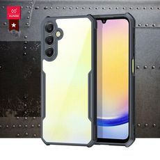 【XUNDD 訊迪】軍事防摔 三星 Galaxy A25 5G 鏡頭全包覆 清透保護殼 手機殼(黑)