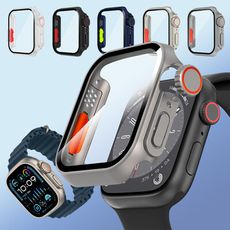 【變身Ultra】Apple Watch Series SE/6/5/4 殼膜一體 全包錶殼+鋼化膜