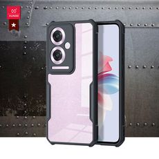 【XUNDD 訊迪】軍事防摔 OPPO Reno11 F 鏡頭全包覆 清透保護殼 手機殼(夜幕黑)