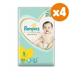 Pampers幫寶適 一級幫棉柔紙尿褲 S 60片*4包入(箱購)