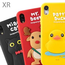 【Bone 官方】iPhone XR 手機殼 公仔保護套 - 貓咪 / 麋鹿 / 鴨子
