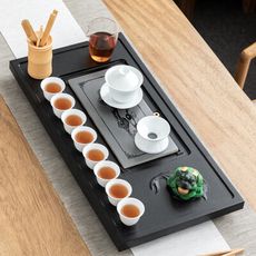 【3C精品閣】家用茶盤套裝 大號直排茶海 茶台 功夫茶具 干泡茶盤 茶具組