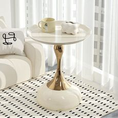 【3C精品閣】邊桌 簡易洽談桌 鐵藝床頭置物小桌子 小圓桌 茶几 沙發邊幾