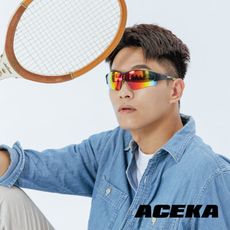 【ACEKA】SONIC系列 專業炫彩運動太陽眼鏡(檸檬綠) (可換綁帶)