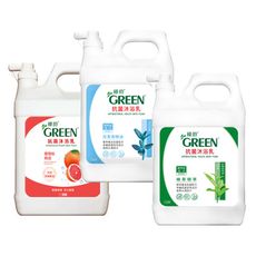 綠的GREEN 抗菌沐浴乳加侖桶 3800ml (綠茶精萃/百里香精油)