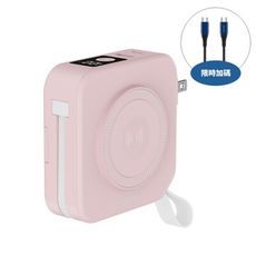 飛利浦【DLP4348C-P】10000mah 多合一磁吸Type C粉色行動電源(商品卡100元)