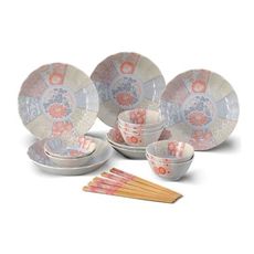 東濃【SP-2508】日本進口18件餐具組贈