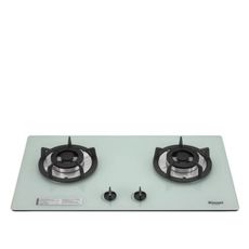 林內【RB-202GH-W_NG1】雙口玻璃防漏檯面爐白色鋼鐵爐架瓦斯爐(全省安裝).