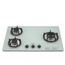 林內【RB-302GH-W_NG1】三口玻璃防漏檯面爐白色鑄鐵爐架瓦斯天然氣(全省安裝)[陶板屋券1