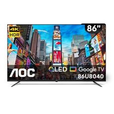 AOC美國【86U8040】86吋4K QLED連網Google TV連網智慧顯示器(無安裝)