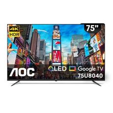 AOC美國【75U8040】75吋4K QLED連網Google TV連網智慧顯示器(無安裝)