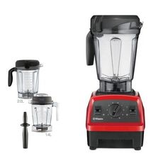 美國Vitamix【E320-R】全食物調理機探索者+14公升雙杯組紅色果汁機(7-11商品卡700