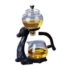 日式泡茶壺 一鹿有你耐熱玻璃泡茶壺 磁吸沖茶器