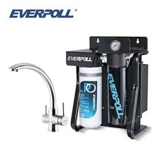 EVERPOLL RO-900直出式極淨純水設備 搭配H-318不鏽鋼三用龍頭