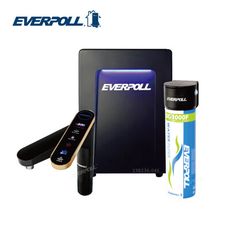 EVERPOLL EVB-398智能廚下型三溫UV觸控飲水機 搭配DC-1000單道雙效複合式淨水組