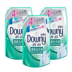 Downy 室內晾乾濃縮洗衣精補充包1800mlx3入