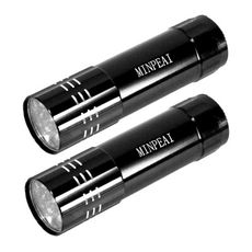TheLife嚴選 9LED 工作型大面積照明鋁合金手電筒2入(附掛繩)