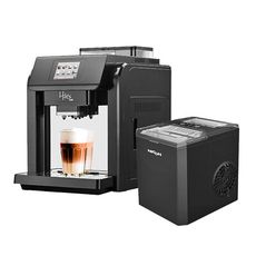 Hiles 咖啡大師全自動義式咖啡機奶泡機+NICOH微電腦自動製冰機