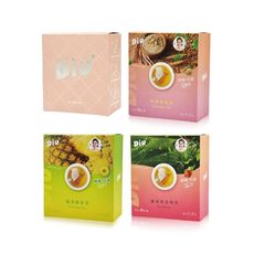 丟丟妹Diu+ 玫瑰孅孅飲14包/盒+丟丟茶8包x3盒24包(鳳梨酵素茶/藤黃果洛神茶/大麥薄荷茶)