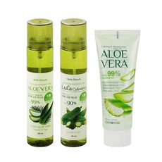 Bella Beauty 韓國蘆薈/絲瓜保濕噴霧120ml+FOODAHOLIC保濕凝膠100ml