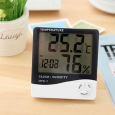 【一機多用-多功能濕溫度計】數位電子 數位時鐘 數位鬧鐘 室內溫度 電子液晶 多功能 大數字