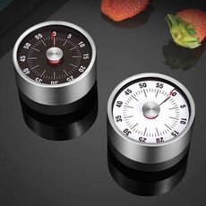 【超大分貝！到時響鈴】 不鏽鋼磁吸計時器 磁吸定時器 倒數計時器 旋轉計時器 廚房計時器 計時鬧鐘