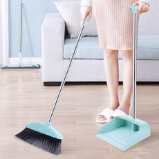 【超值款！梳齒設計】 掃除用具 站立式掃把 家用掃把 掃把畚箕組 掃把組 掃把 畚斗 簸箕