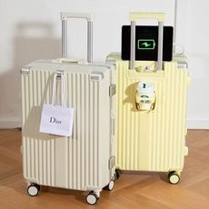 【26吋】鋁框行李箱 26吋行李箱 20吋 登機箱 行李箱 密碼鎖行李箱 拉桿箱 多功能行李箱