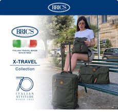 【BRICS】 X-Travel 拉鍊拉桿軟箱 26吋橄欖綠 登機箱 旅行箱 | 趣買購物