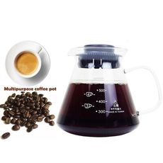 【SYG台玻】耐熱600ML玻璃咖啡壺(玻璃握把)／沖泡壺／泡茶壺