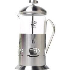 【妙管家】法式不銹鋼玻璃濾茶壺700ml／沖茶器／泡茶壺