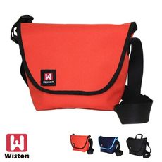 Wiston W121 相機郵差包 (小)深灰/藍色/橘色 肩背或手提兩種背負方式