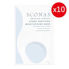 【Sconas】絕對完美玻尿酸保濕面膜/10片-弱敏型肌膚的專屬保養