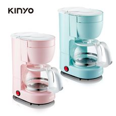 KINYO 馬卡龍美式滴漏式咖啡機CMH-7530(清新藍/甜美粉)