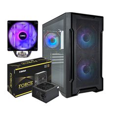 《機殼+散熱+電源》【YAMA】魔羯星1號+FORCE 560W+AC120 組合包