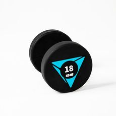 BE URD9-PU圓頭包膠啞鈴-18KG(二入組)