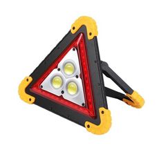 【現貨】三角警示燈 事故燈 三角形COB強光警示燈+USB充電線 路障燈  三角燈 照明燈 柚柚的店