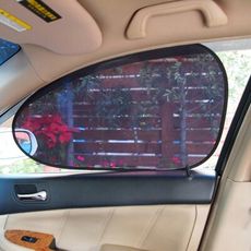 【現貨】汽車遮陽 遮陽簾 HNS靜電圓弧隔熱紙 側前窗專用(2入/組) 00183-316 汽車防曬