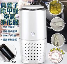 負離子智能車用家用空氣清淨機(加贈三件套) 59016-205-柚柚的店