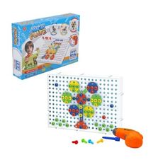 【現貨】玩具 小朋友玩具 益智玩具 電鑽螺絲創意拼盤組 流行玩具 螺絲玩具 親子玩具